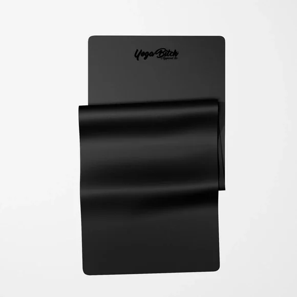 The Bitchin Mat 🖤 Premium Leather Look Yoga Mat by Yoga Bitch NWT - Picture 1 of 8